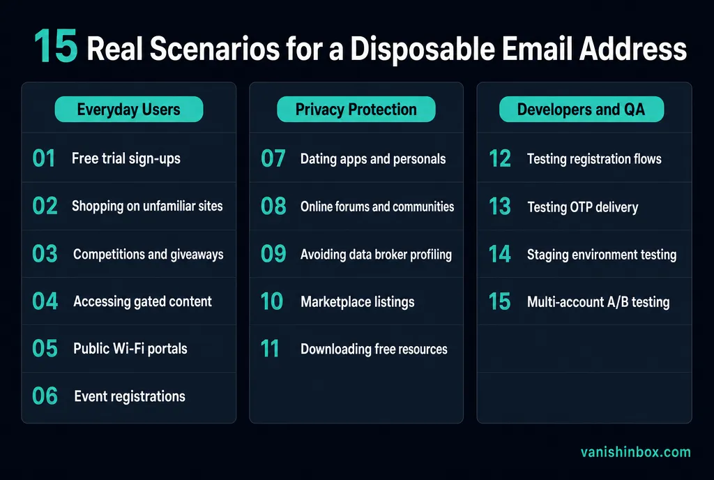 6 situations where you should never use a disposable email address, including banking, healthcare, and professional accounts